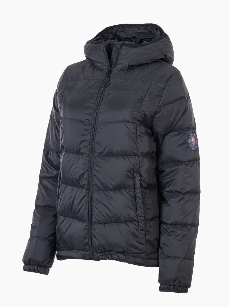 Svalbard dunjakke Dame Sort