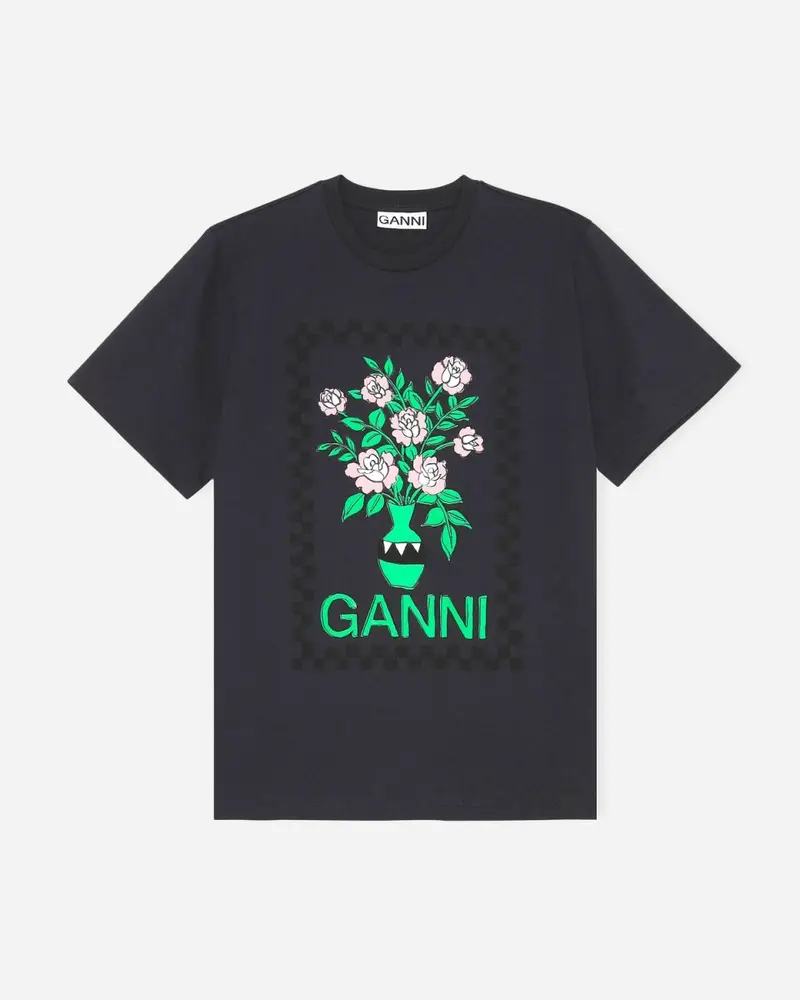 T-shirt Flowers Dark - Phantom