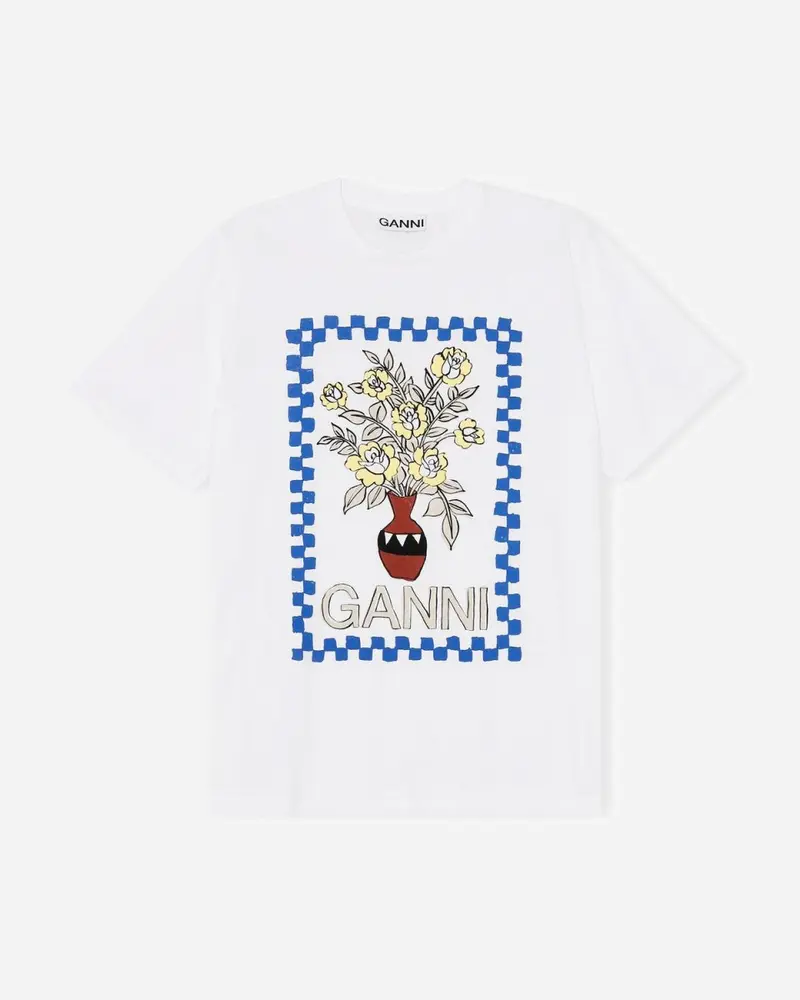 T-shirt Flowers Light - Bright White