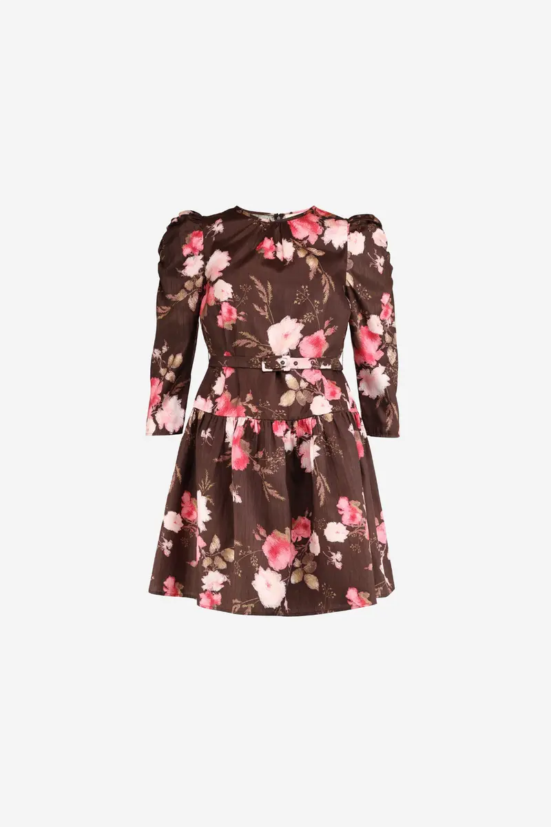 Taffeta Shift Dress Soft Bloom