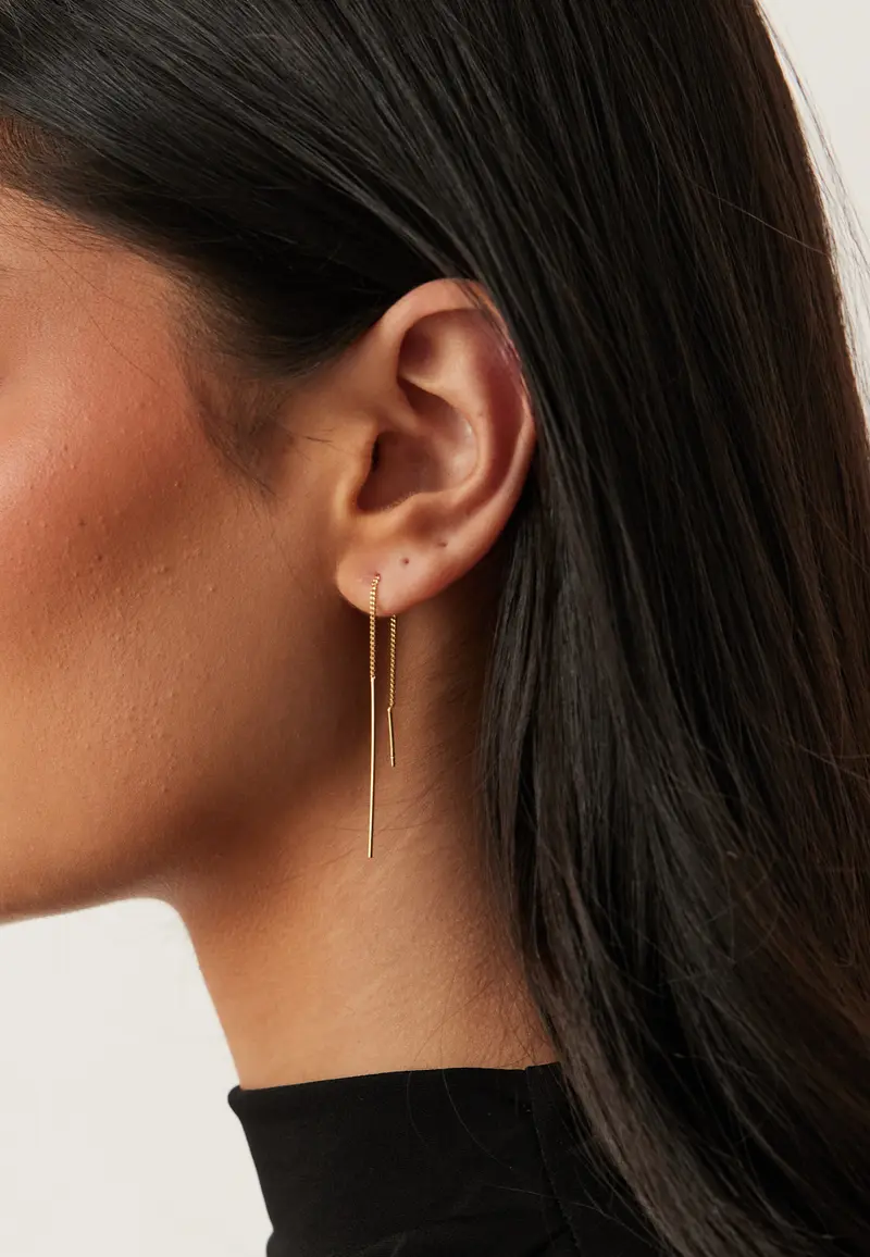 Tahoe Chain Earrings Gold-plat