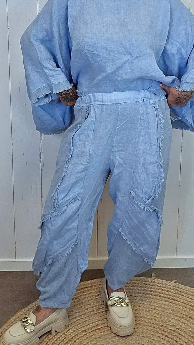 Tamara baggy bukse blå