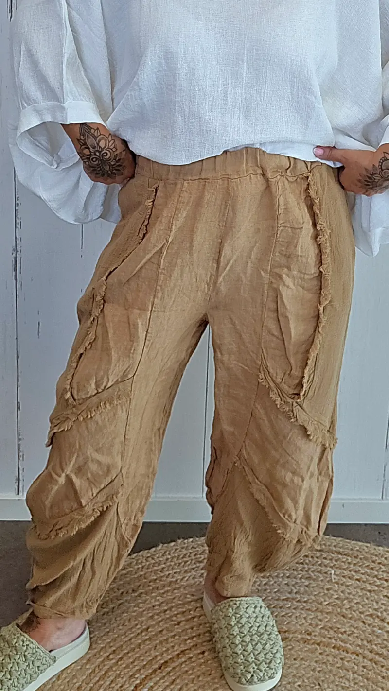 Tamara baggy bukse camel