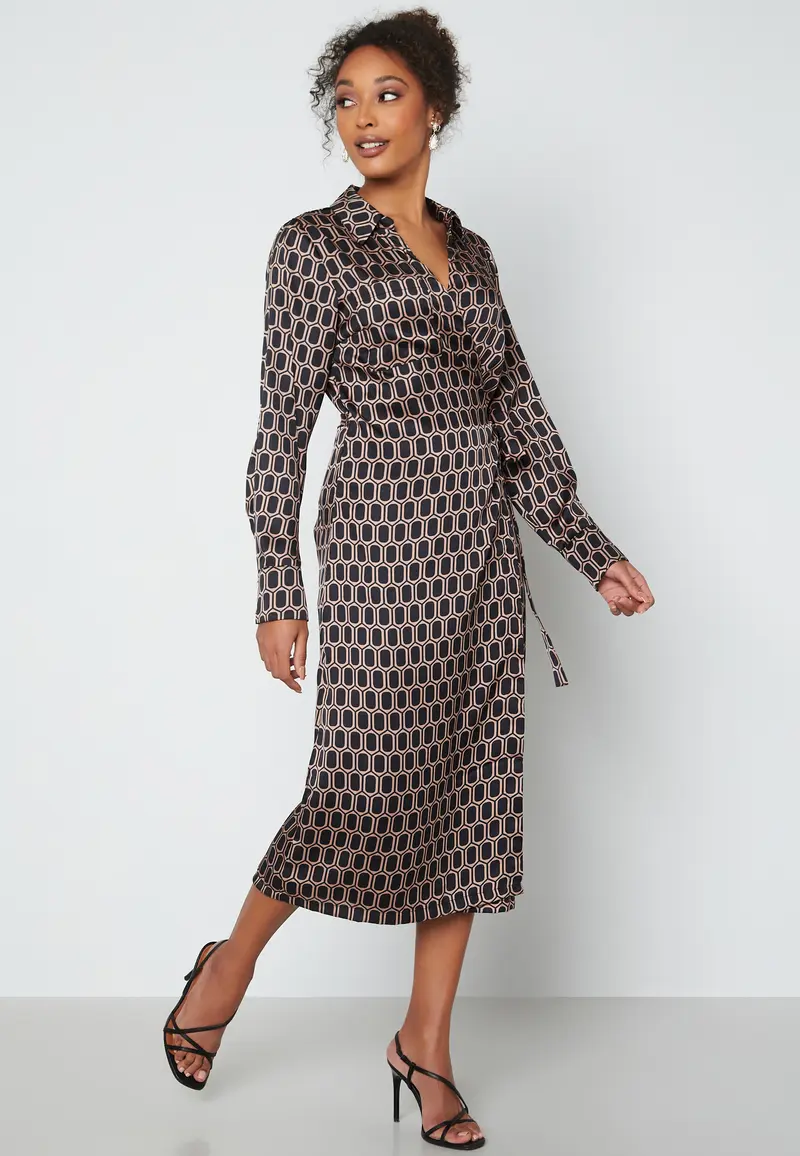 Tania L/S Wrap Dress