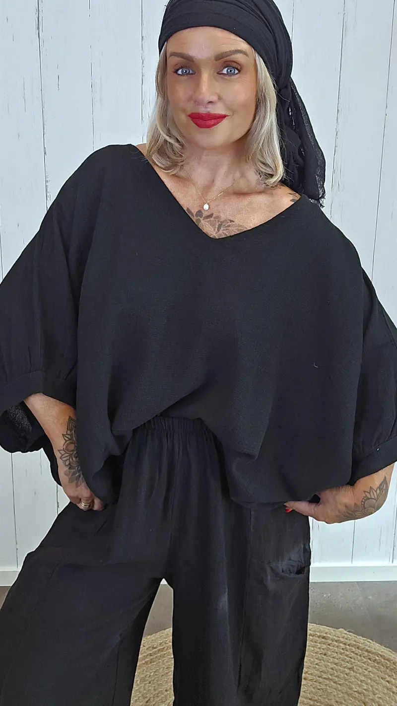 Tara topp svart