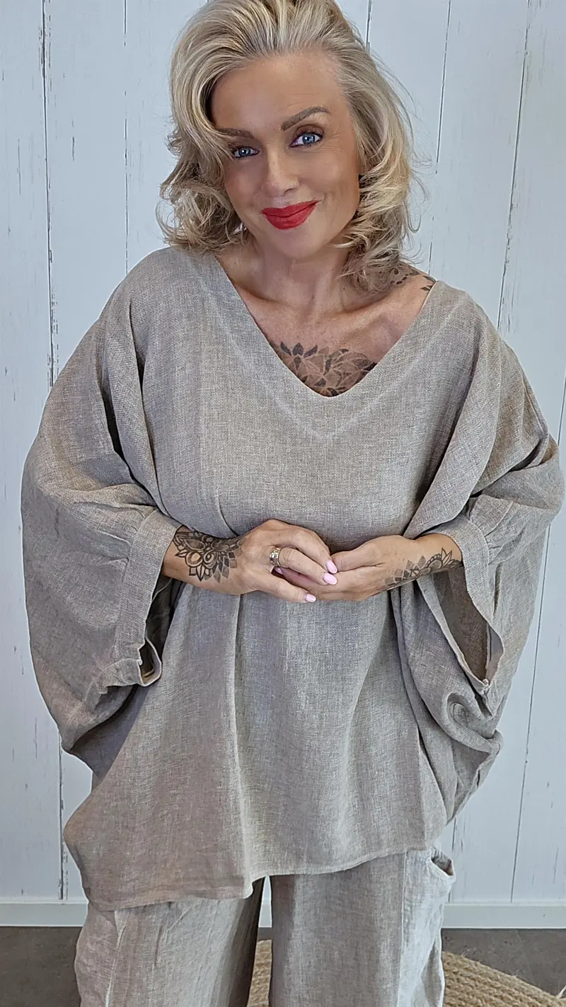 Tara topp taupe