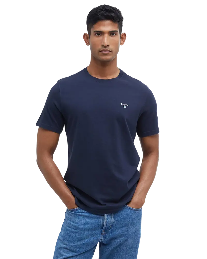 Tartan Sports T-Shirt - Navy