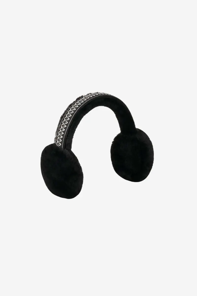 Tasman Sheepskin Earmuff Black