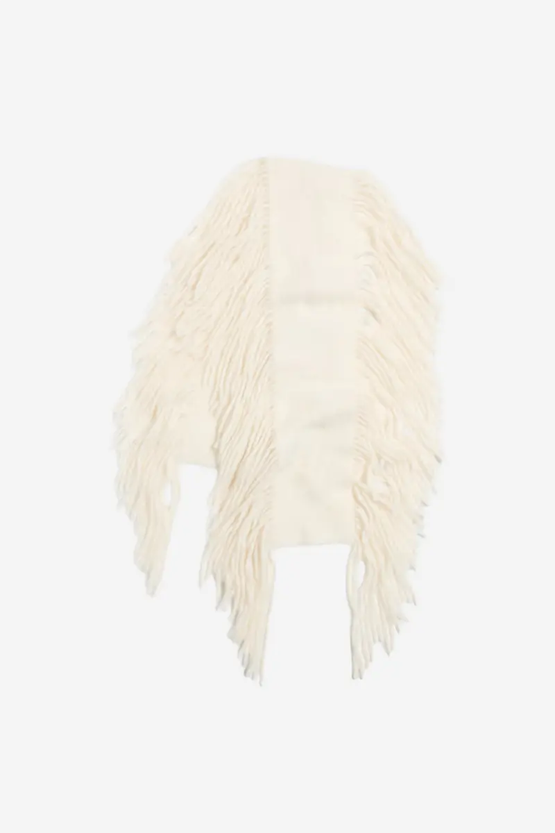 Tassel Scarf Ecru