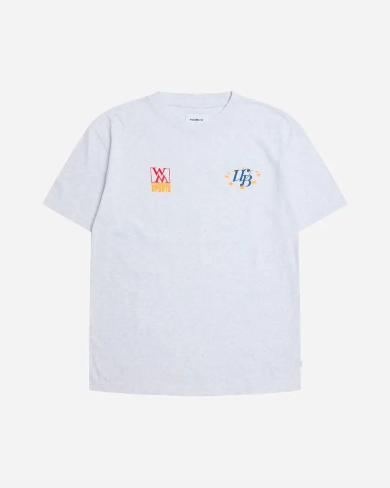Tate Double Tee - Snow Melange