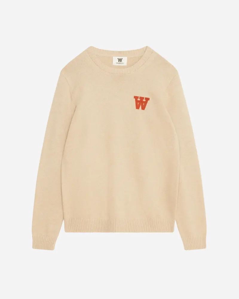 Tay AA CS Patch Melange Jumper - Oyster