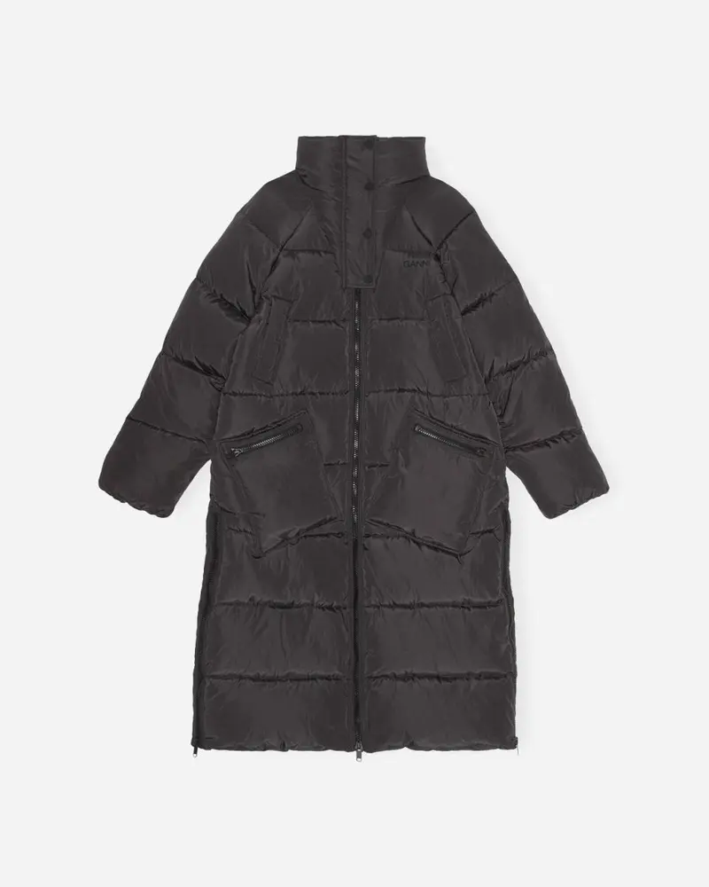 Tech Puffer Oversized Coat - Phantom