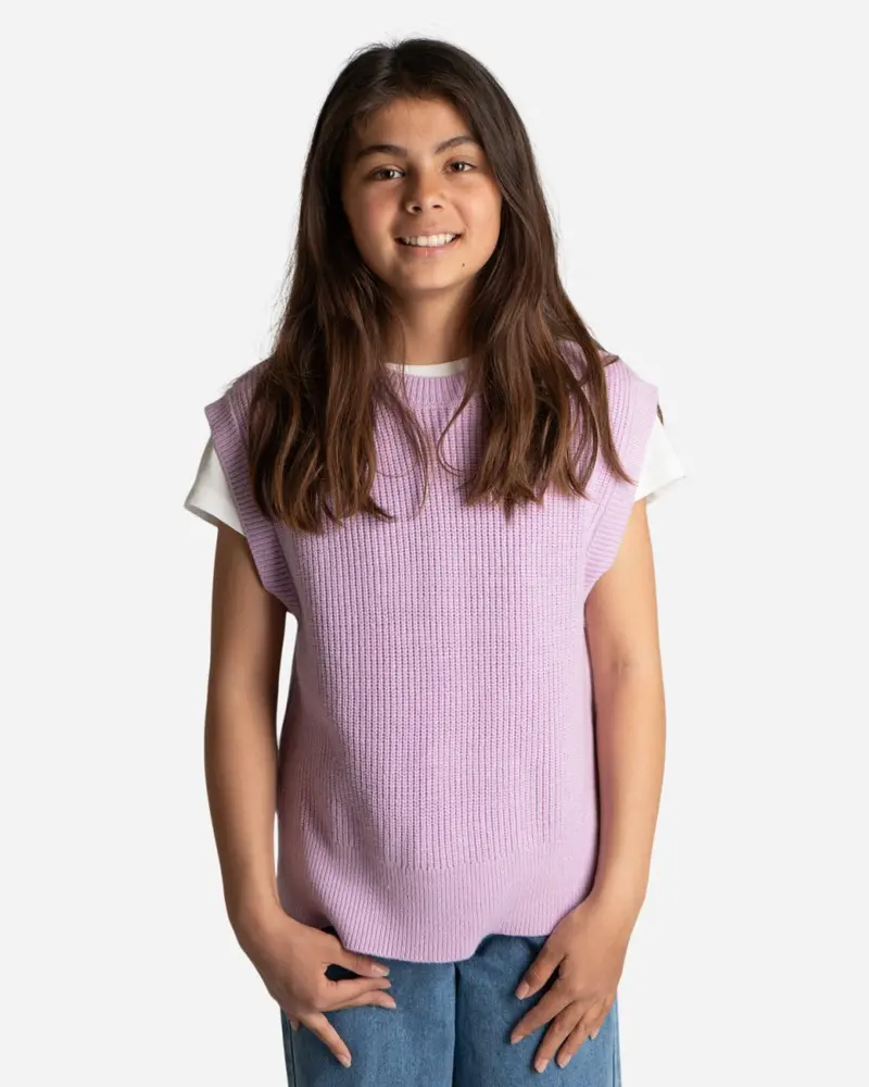 Teen Ann Knit Vest - Purple