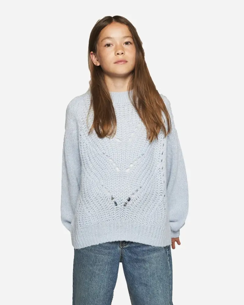 Teen Mall Knit - Light Blue