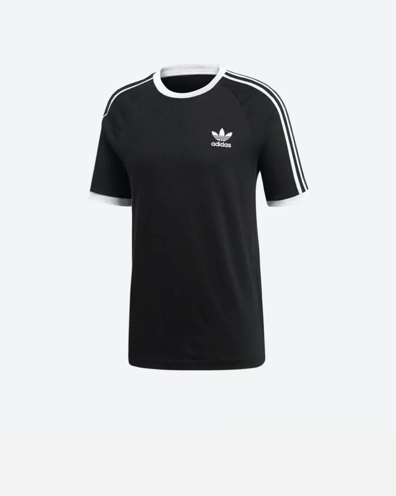 Teens 3 Stripes Tee - Black/White