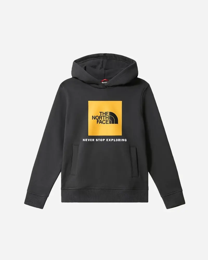 Teens Box PO Hoodie - Asphalt Grey/Summit Gold