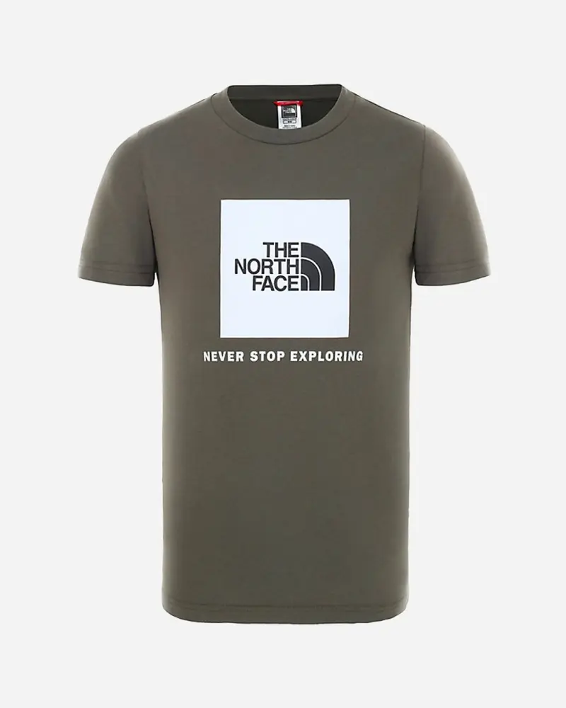 Teens Box Tee - Taupe Green