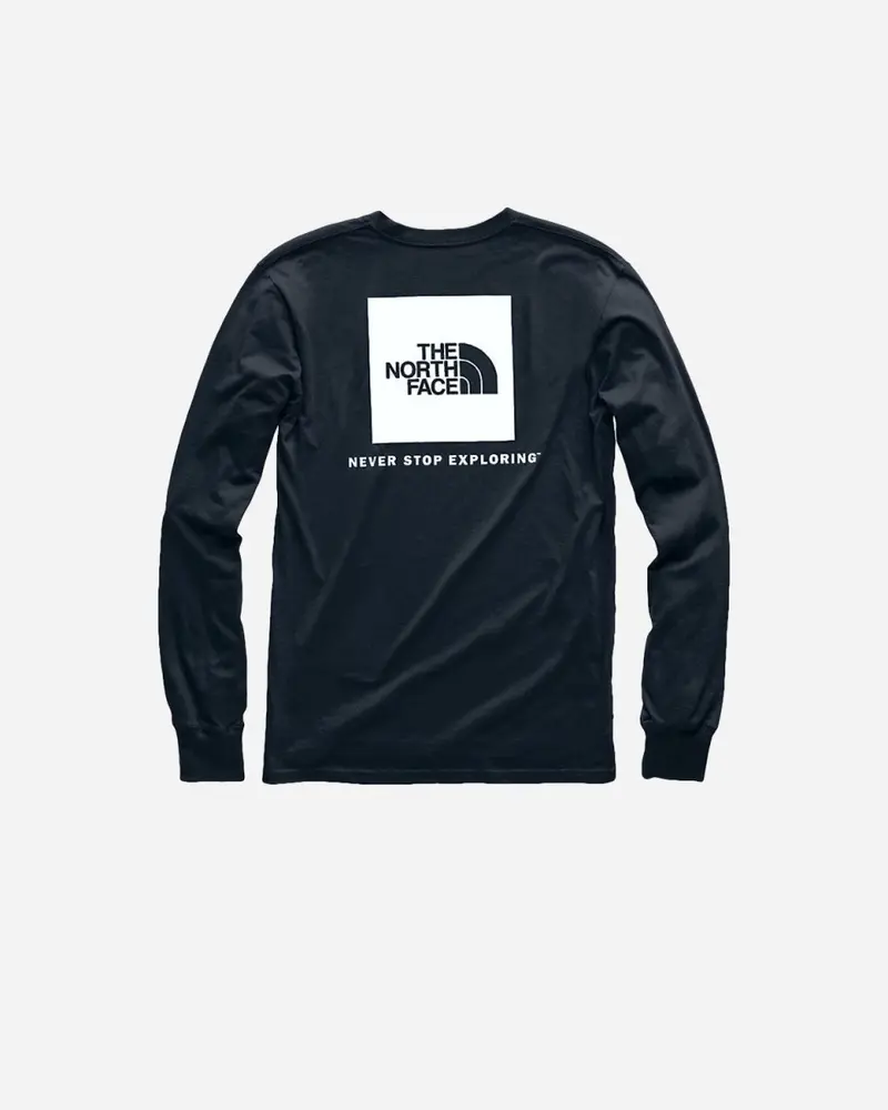 Teens L/S Box Logo Tee - Black