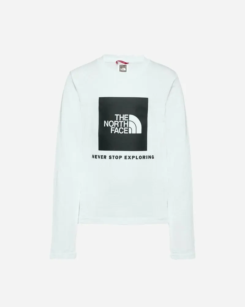 Teens L/S Box Logo Tee - White
