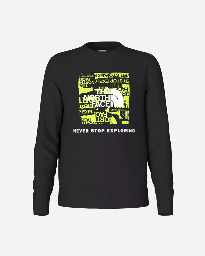Teens Redbox Crew - Black/Led Yellow