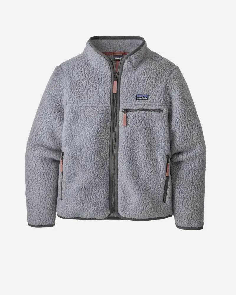 Teens Retro Pile Jacket - Salt Grey