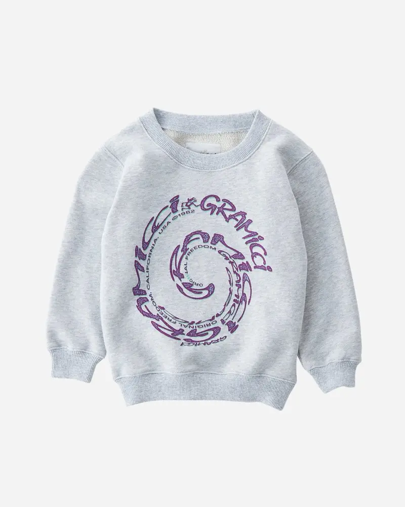 Teens Swirl Sweatshirt - Ash Heather