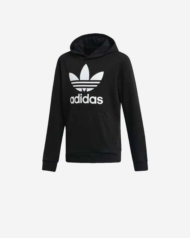 Teens Trefoil Hoodie - Black/White
