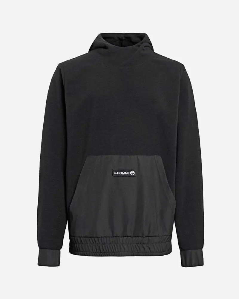 Teens Warwick Fleece Hood - Black