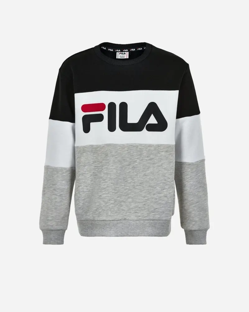 Teens Willy Blocked Crew - Black/Grey/White