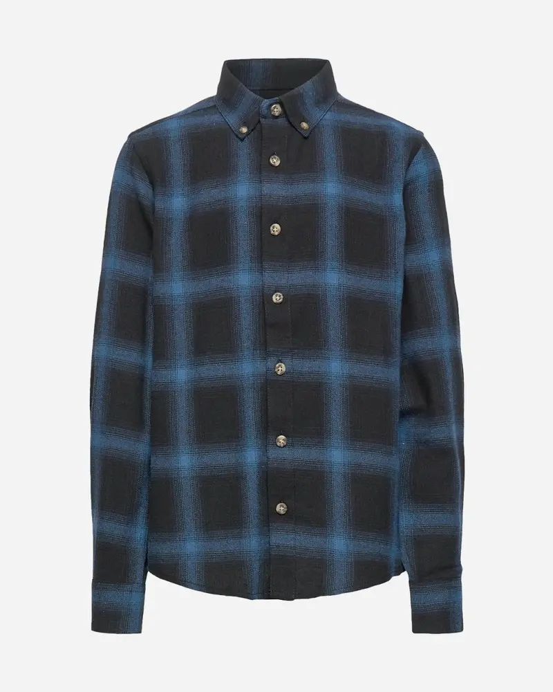 Teens Winsor Flannel Shirt - Blue check