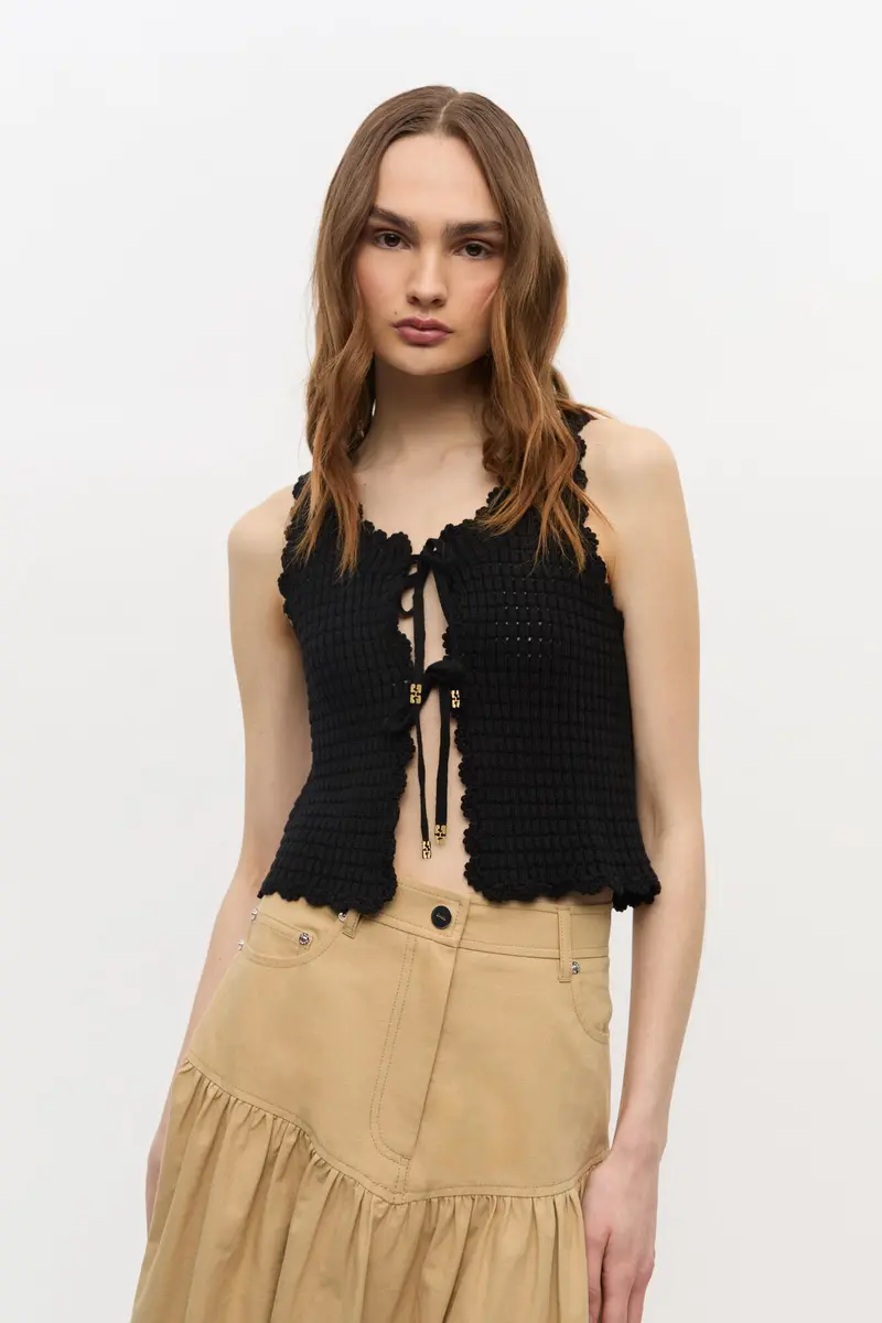 Textured Lace Top