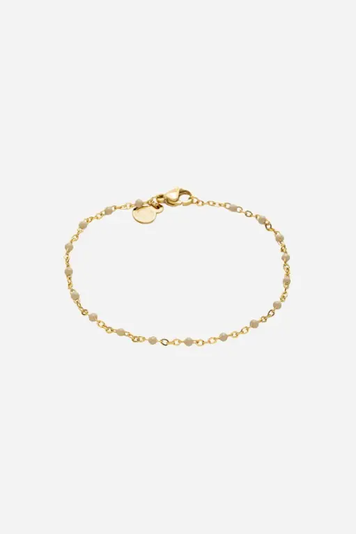 The Greige Bead Bracelet