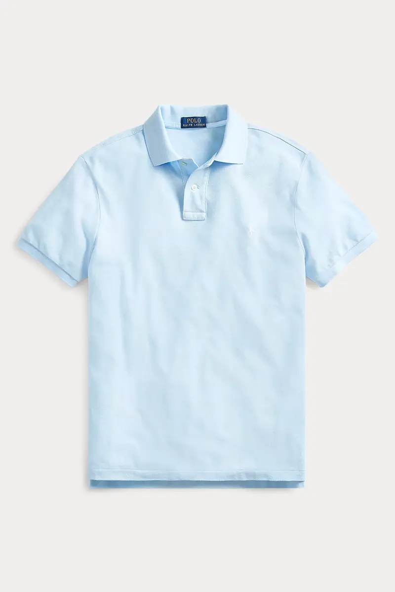 The Iconic Mesh Polo Shirt Office Blue