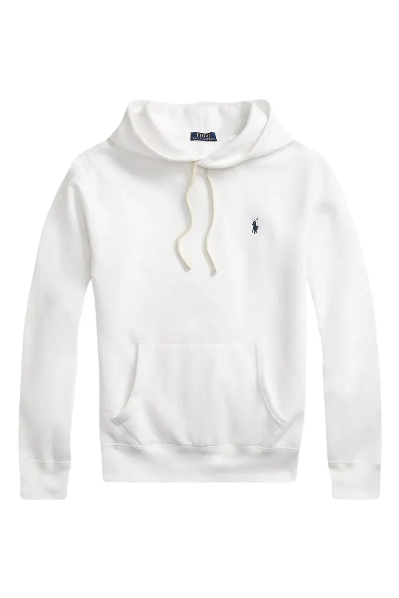 The RL Fleece Hoodie White