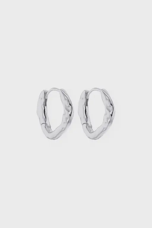 The Small Triangle Hoops Silver