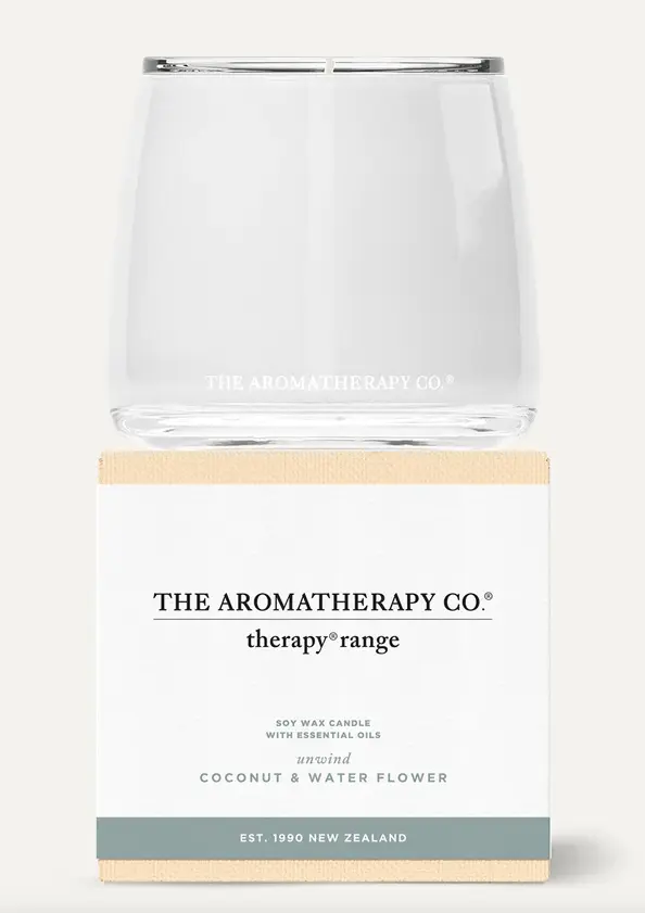 Therapy Candle 260G - Unwind - Coconut & Water Flower