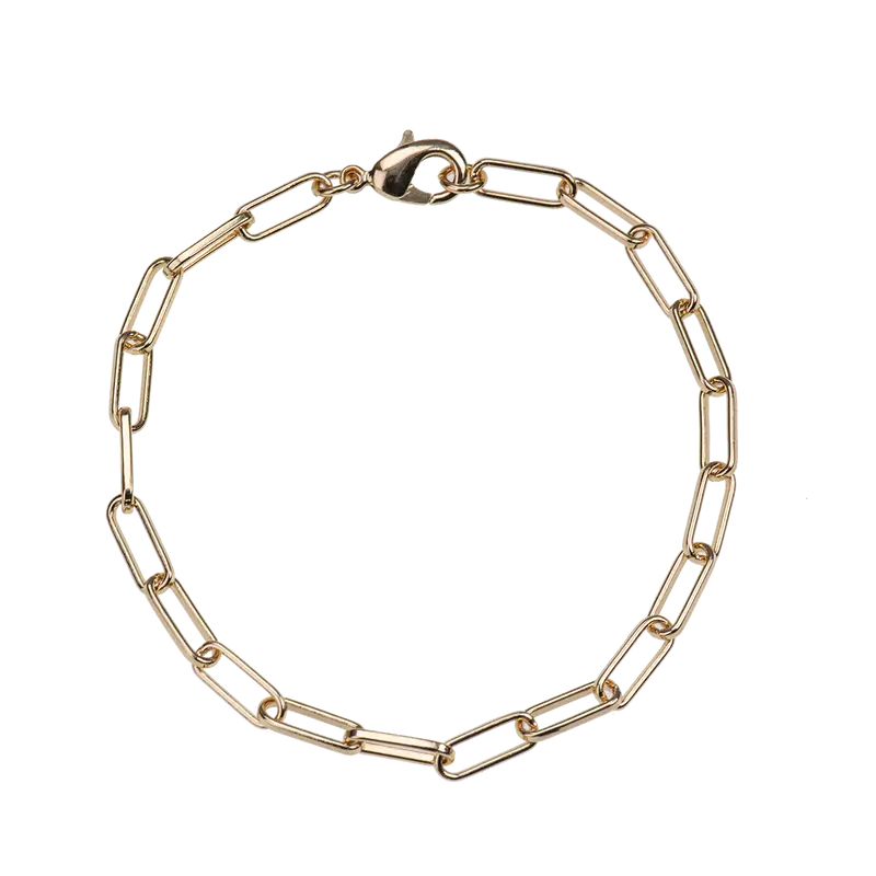 Thick Chain Bracelet Gold 16-20 cm