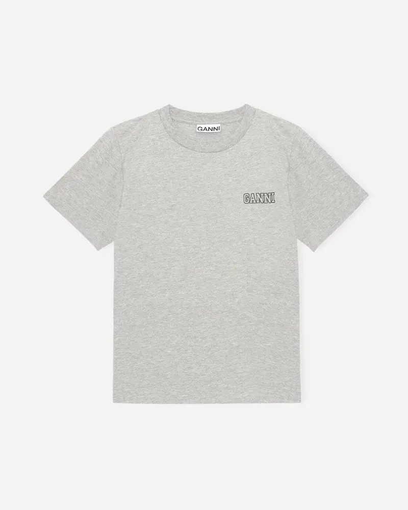 Thin Software O-neck Jersey - Paloma Melange