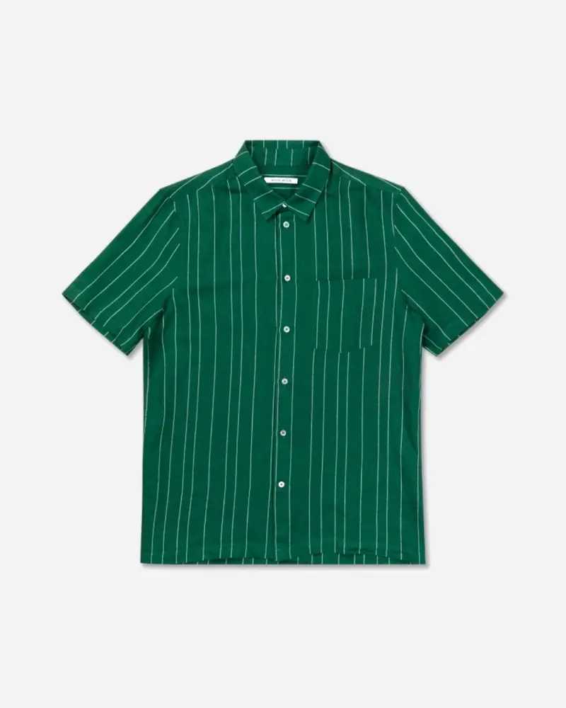 Thor Cotton Linen Shirt - Bottle Green