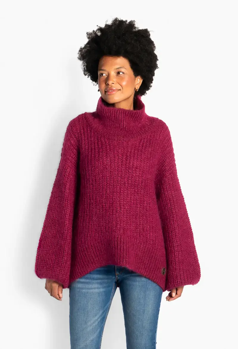 Tia Sweater - Rhododendron