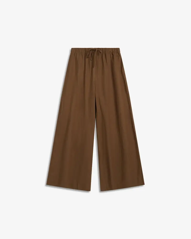 Tide Linen Pants - Chestnut Brown