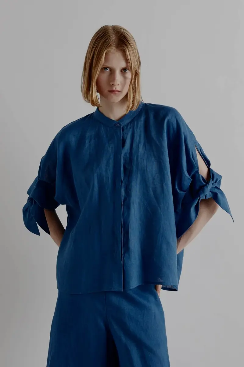 Tie Sleeve Shirt Oceania