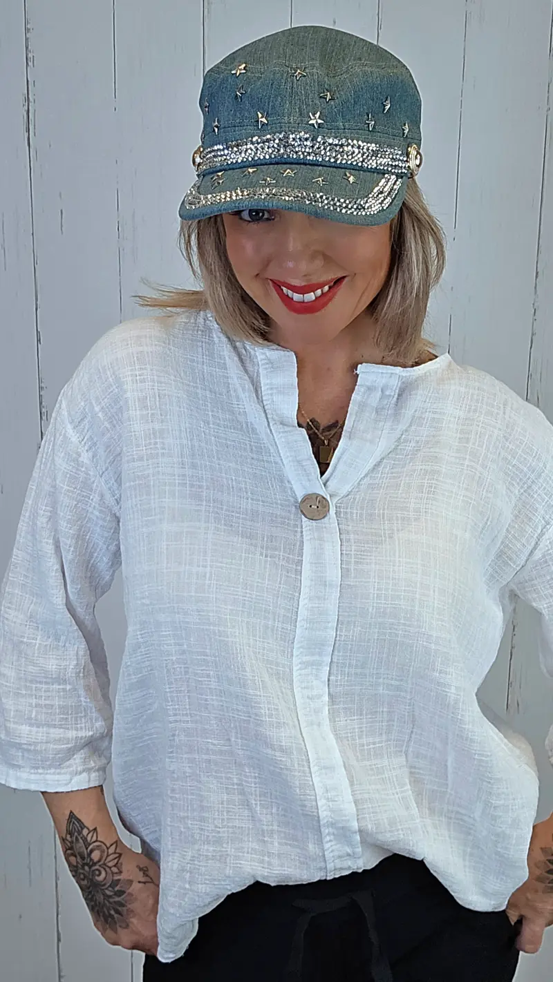 Tina denim caps
