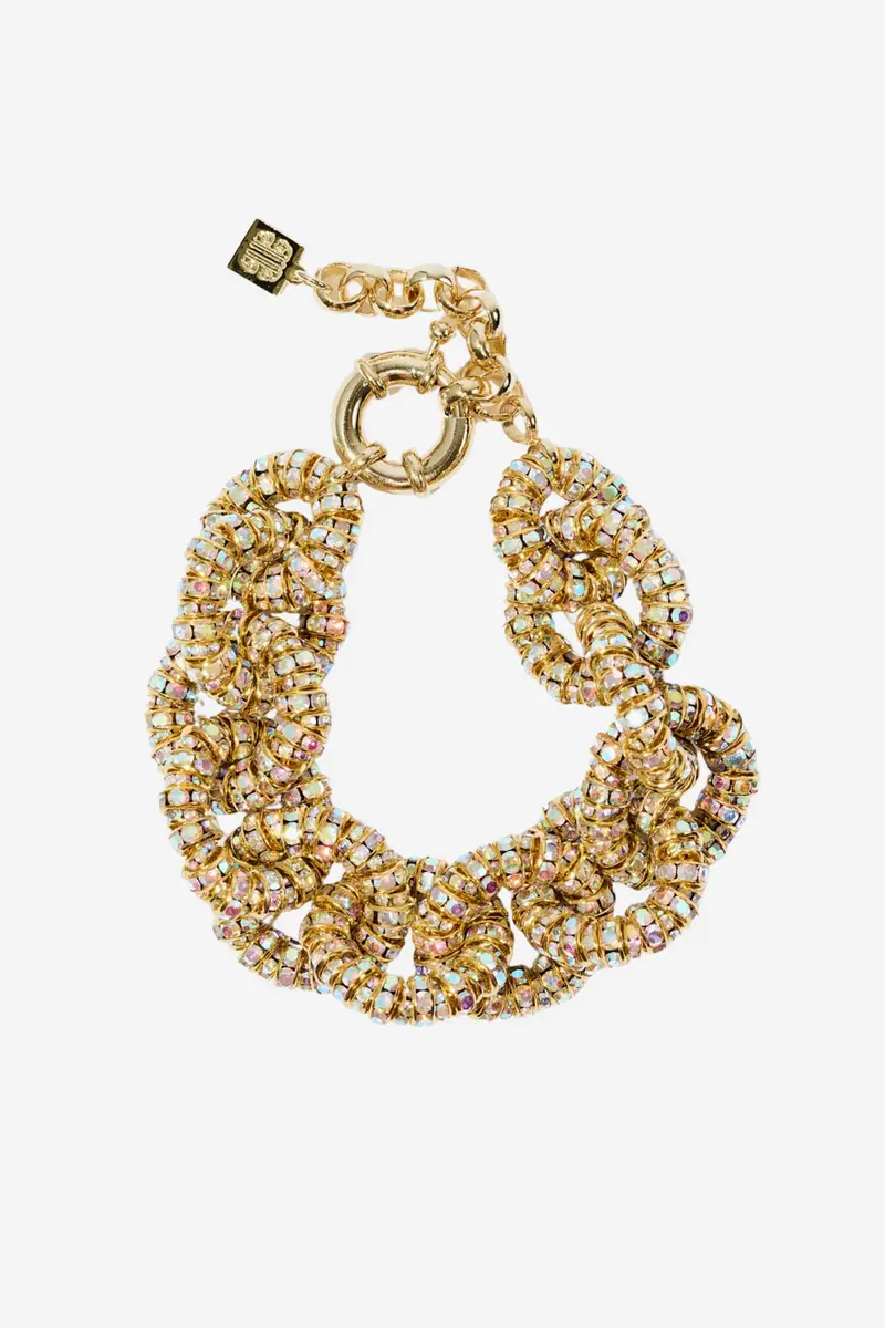 Tiny Tire Bracelet Gold