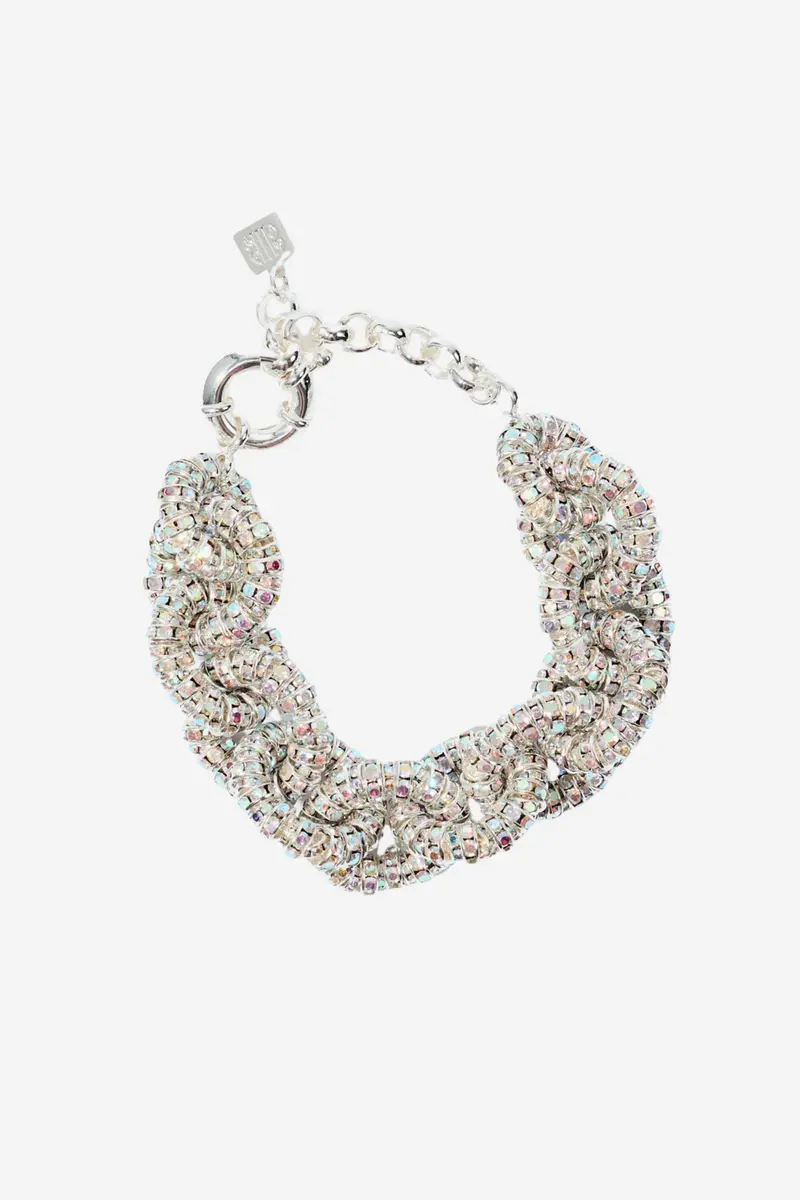 Tiny Tire Bracelet Silver