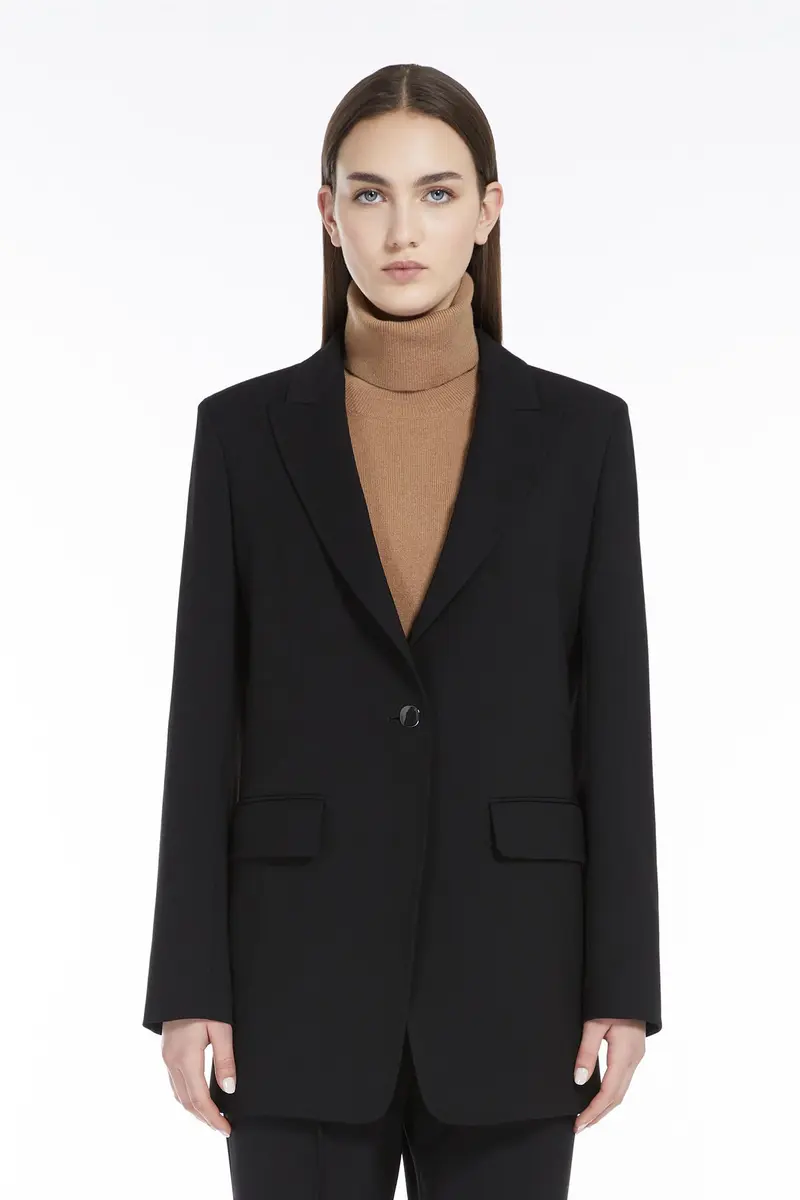 Titty Crepe Wool Blazer