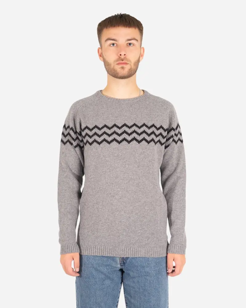 Toke knit - Light Grey/Black