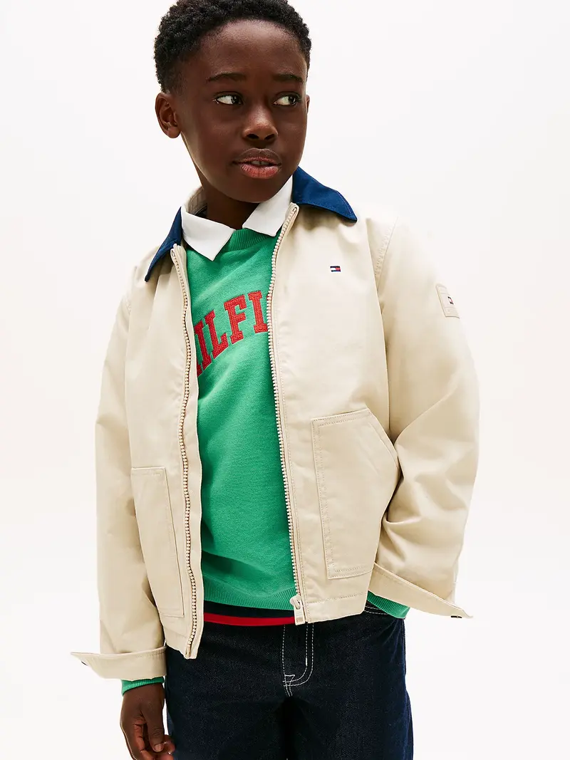 Tommy Hilfiger Konstrast Krage Jakke