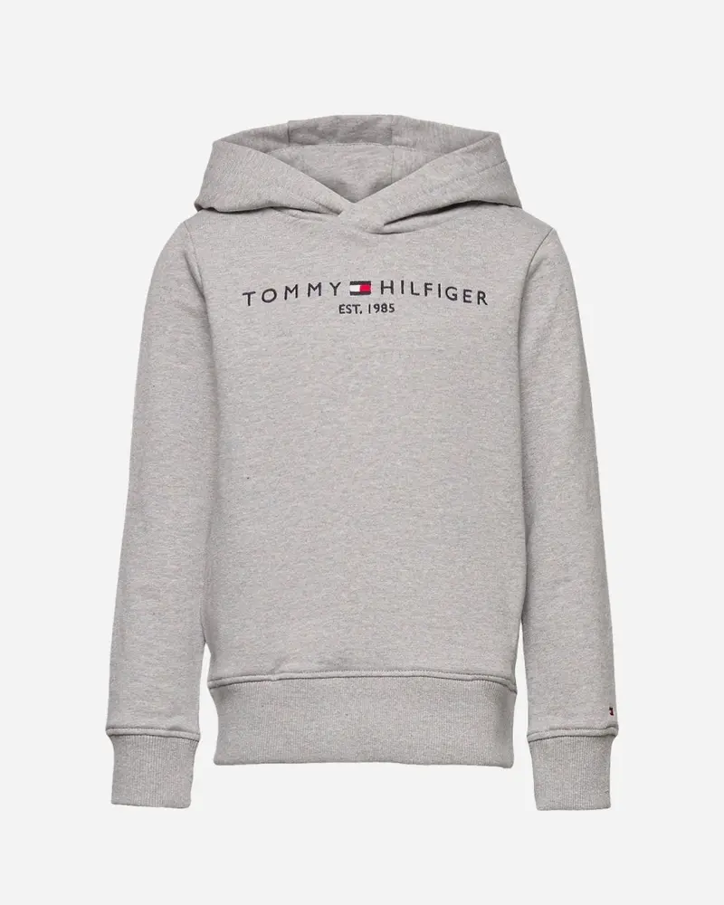 Tommy Hilfiger Logo Hoodie - Grey Heather