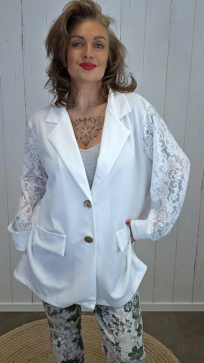 Tonje blazer offwhite